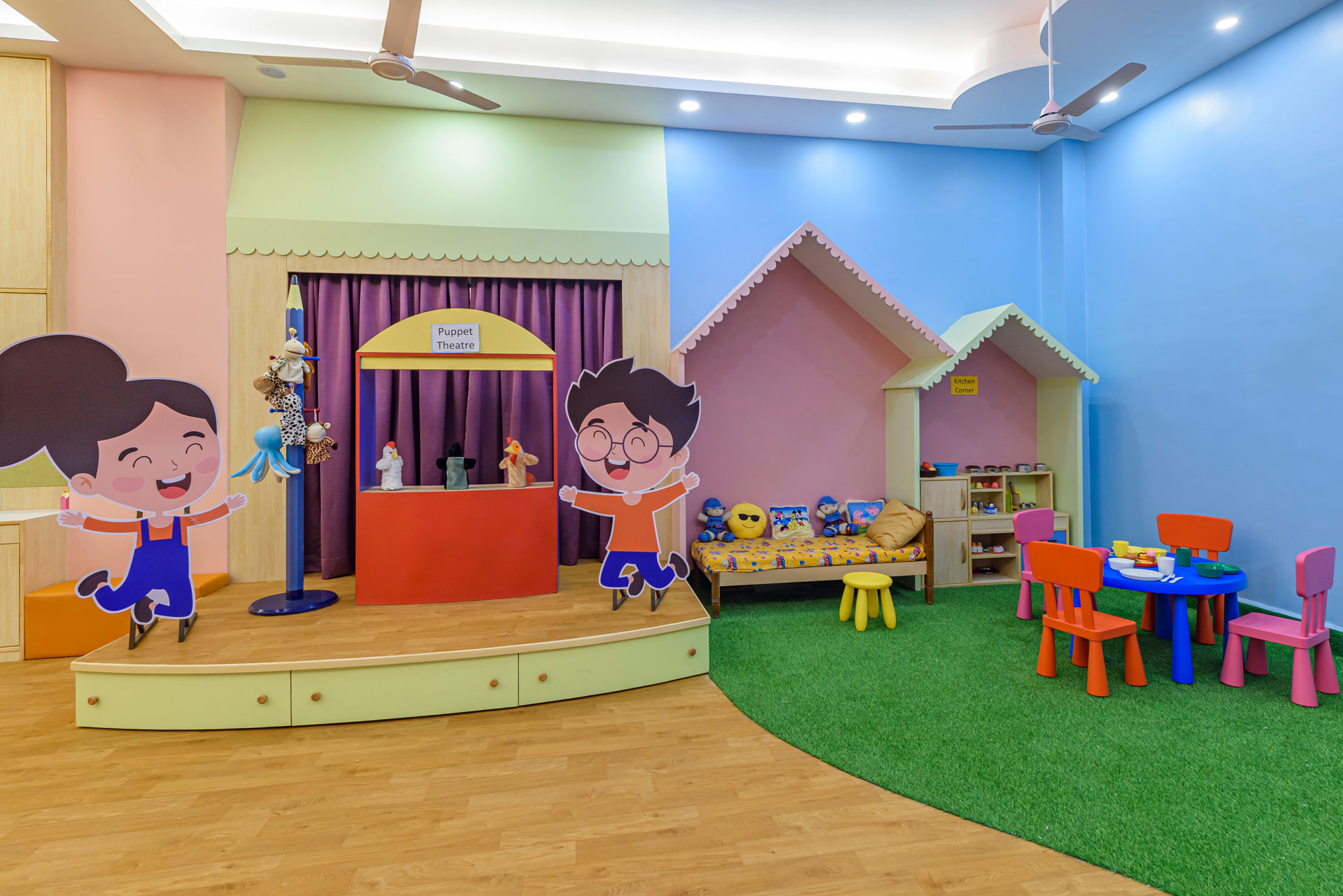 Mini Stage and Role Play Area - Children's Academy Bachani Nagar